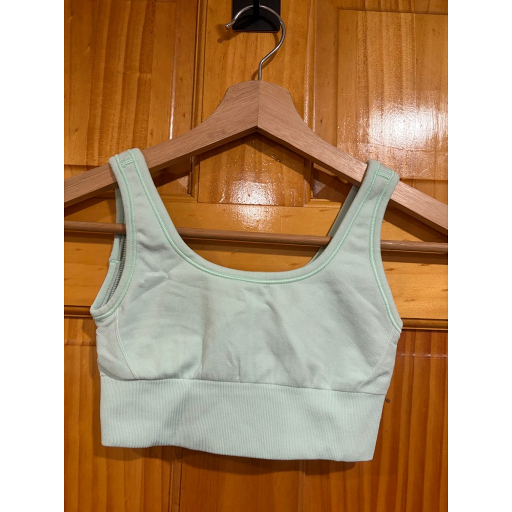 Vivva by Lululemon Mint Green Sports Bra Tank Crop Size 8 Kids